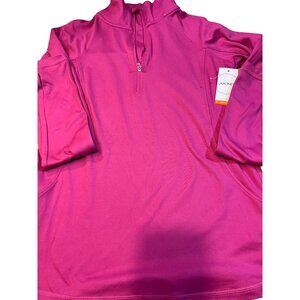 Jockey Womens Half-Zip Pullover Activewear Top Size XS Pink